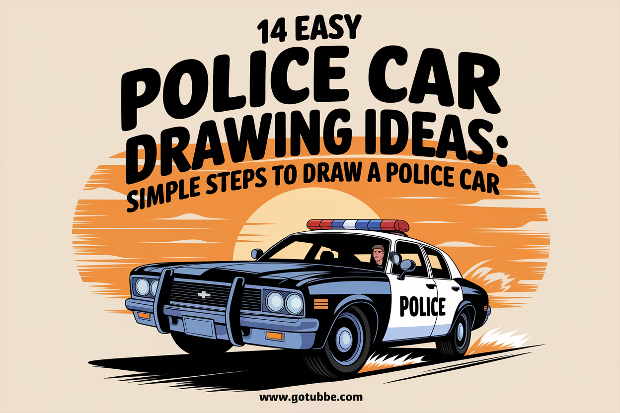 14 Easy Police Car Drawing Ideas: Simple Steps to Draw a Police Car