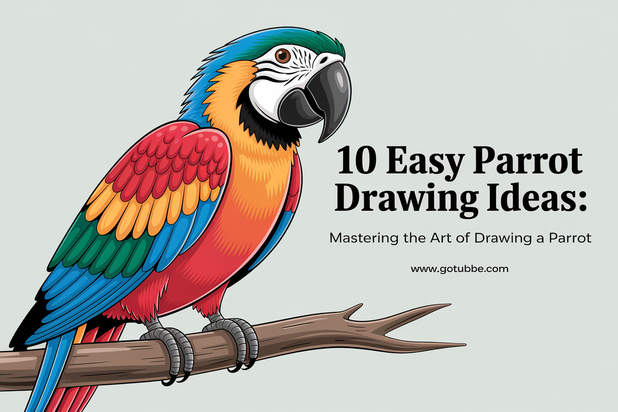 10 Easy Parrot Drawing Ideas: Mastering the Art of Drawing a Parrot