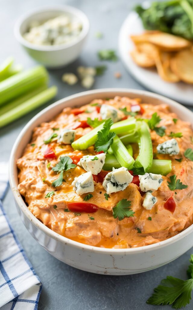 Cozy & Creamy Buffalo Chicken Soup – A Slow Cooker Favorite