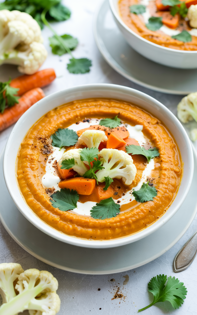 Creamy Instant Pot Cauliflower & Sweet Potato Soup – Quick, Cozy & Vegan-Friendly