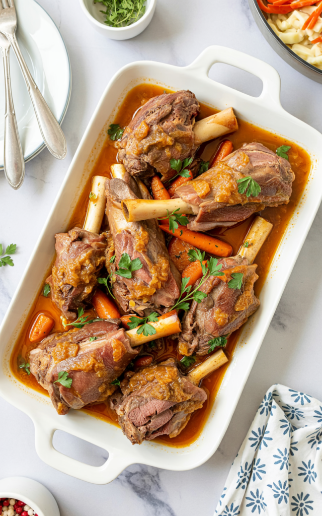Rosemary Braised Lamb Shanks Recipe - Tender and Flavorful Comfort Food