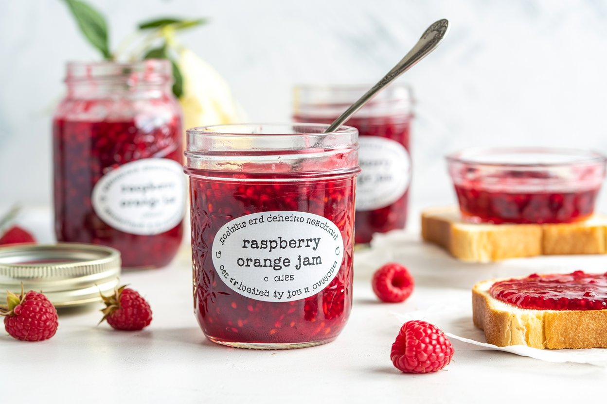 Easy Raspberry Orange Freezer Jam – No-Cook, No-Fuss, Just Pure Fruit Flavor