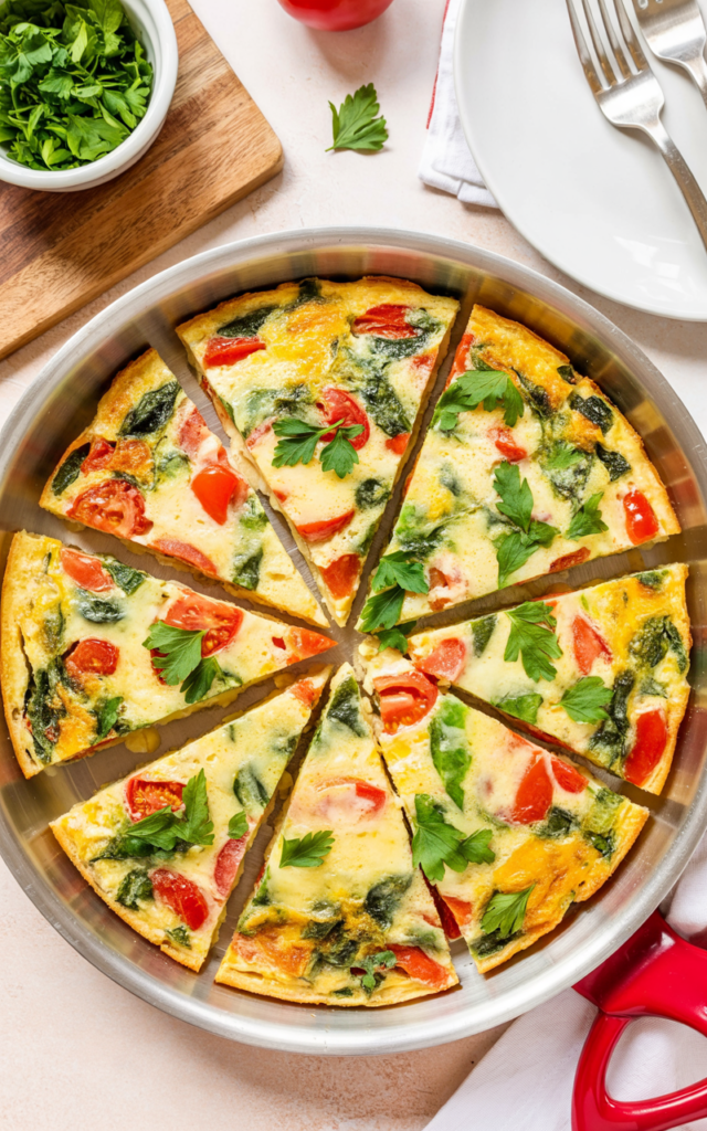 Easy Squash and Tomato Oven Frittata 🍳🌿 – Fresh, Light & Perfect for Brunch or Dinner