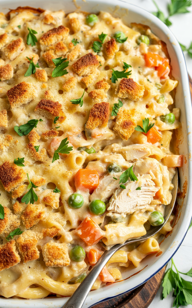 Creamy Chicken and Rice Casserole – Classic Comfort Food the Whole Family Loves