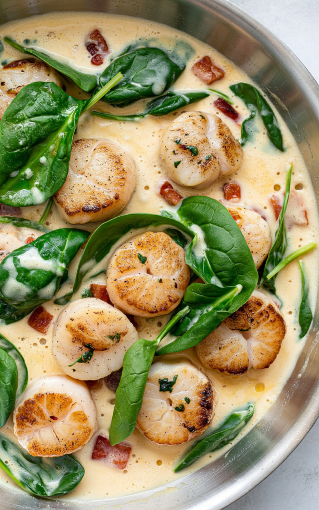 Delicious Scallops in Cream Sauce - A Perfect Seafood Delight