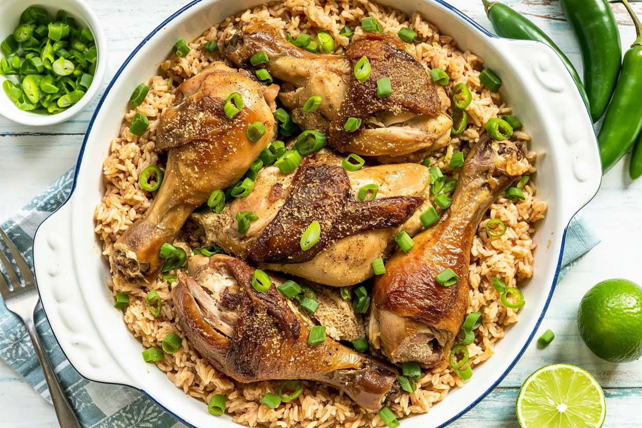 Oven-Baked Jerk Chicken Drumsticks That Bring the Heat & Flavor🔥🍗