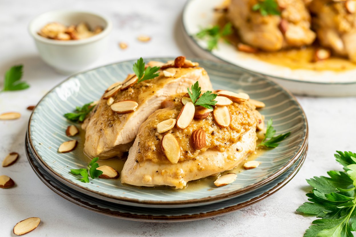 Delicious Chicken with Almond Butter – A Flavorful, Crispy Dinner