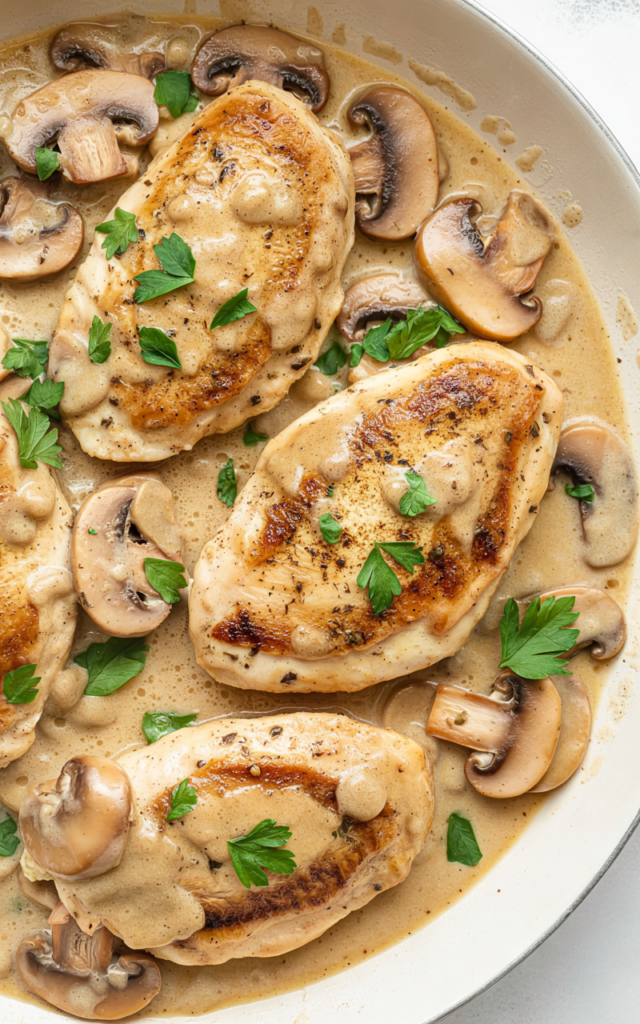 Delicious Pork Chops with Mushroom Gravy Recipe - Easy and Flavorful