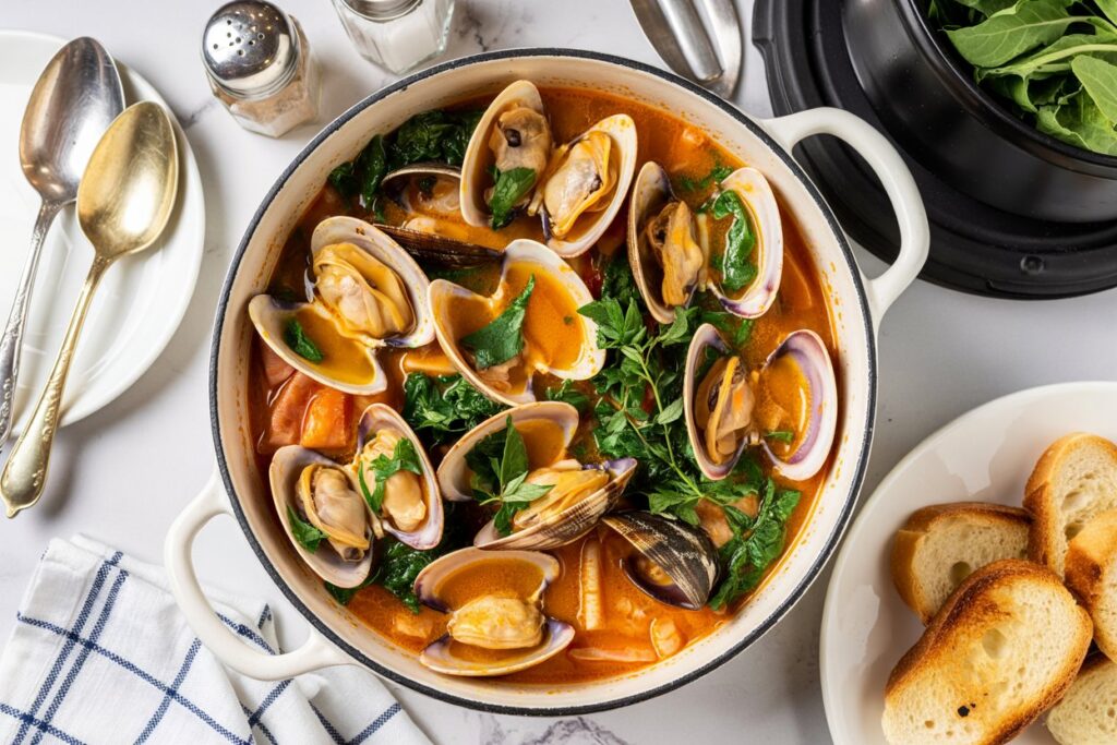 Portuguese-Style Pork Stew with Clams and Mussels: A Hearty Coastal Favorite