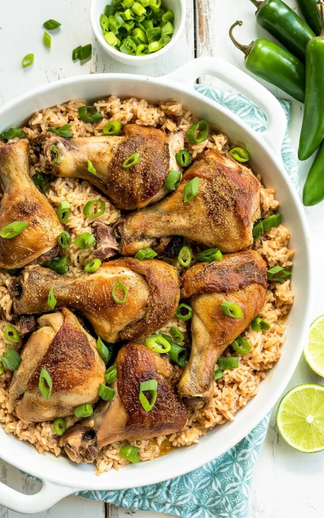 Oven-Baked Jerk Chicken Drumsticks That Bring the Heat & Flavor🔥🍗