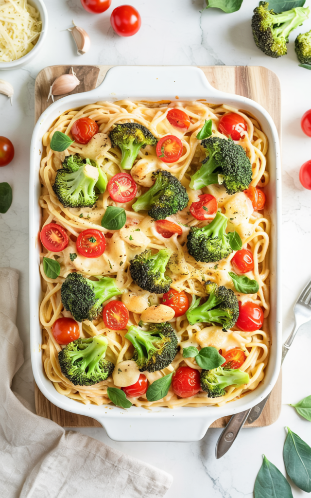 Baked Lemon Chicken Spaghetti Primavera: A Fresh & Flavorful Weeknight Dinner