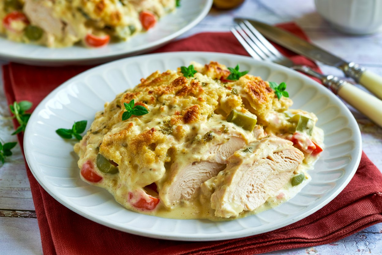 Swiss Chicken Casserole – A Comforting Slow Cooker Recipe