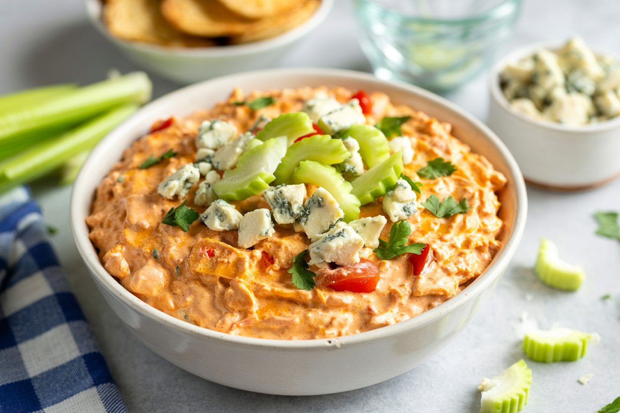 Cozy & Creamy Buffalo Chicken Soup – A Slow Cooker Favorite