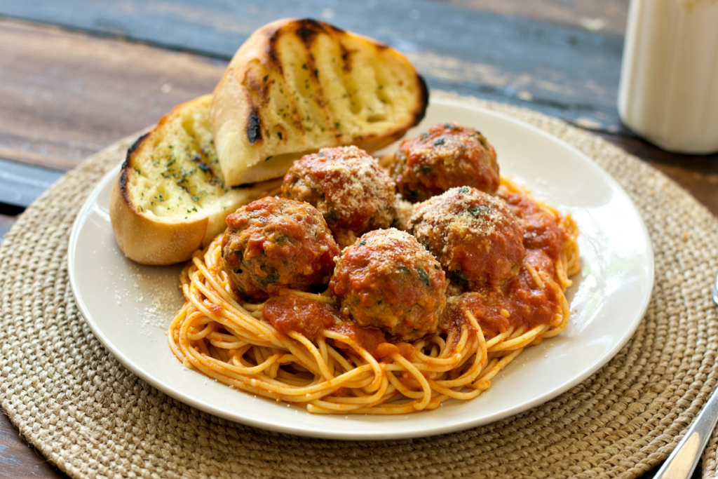 Garlic Bread Meatballs in Marinara Sauce 🍝 – Comfort Food Just Got Better