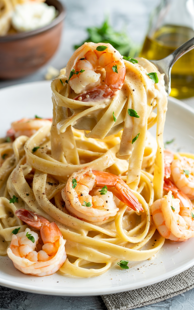 Shrimp Scampi Alfredo – A Creamy, Flavorful Seafood Pasta Recipe