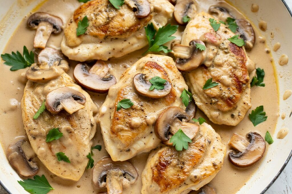 Delicious Pork Chops with Mushroom Gravy Recipe - Easy and Flavorful