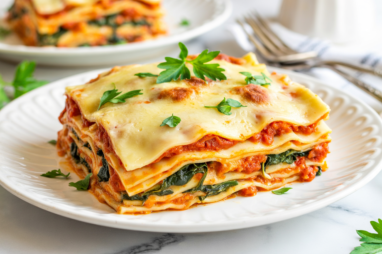 Easy Spinach Pesto and Cheese Lasagna – Super Fast, Super Cheesy, and Family-Approved