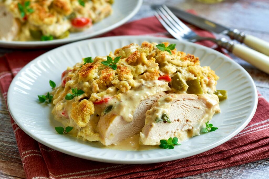Swiss Chicken Casserole – A Comforting Slow Cooker Recipe