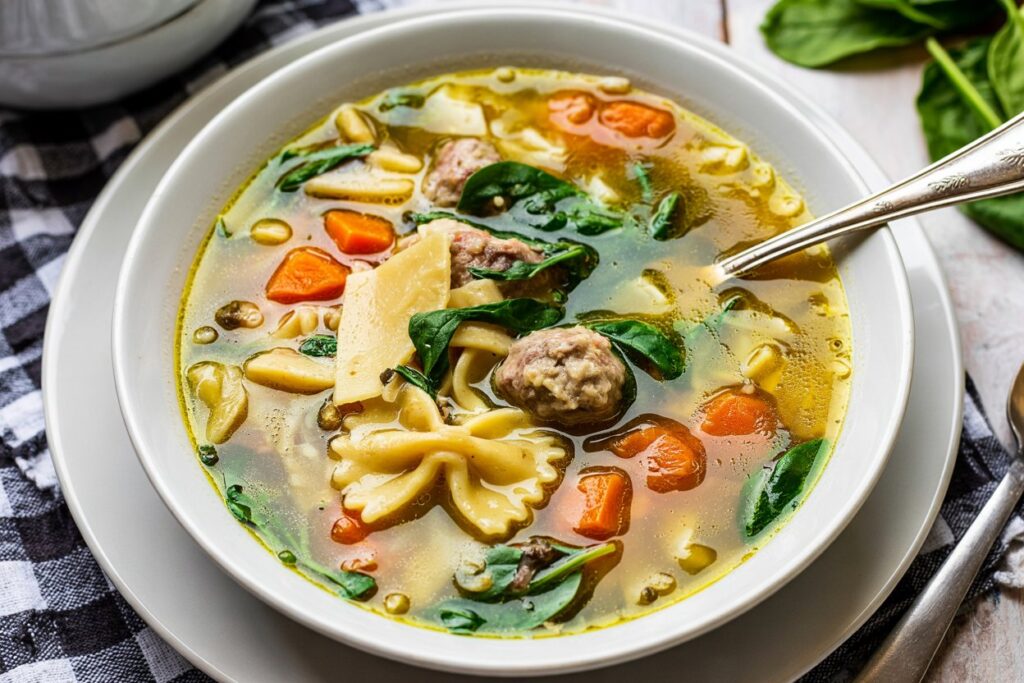 Ina Garten’s Italian Wedding Soup – A Cozy, Flavor-Packed Classic with Turkey Meatballs