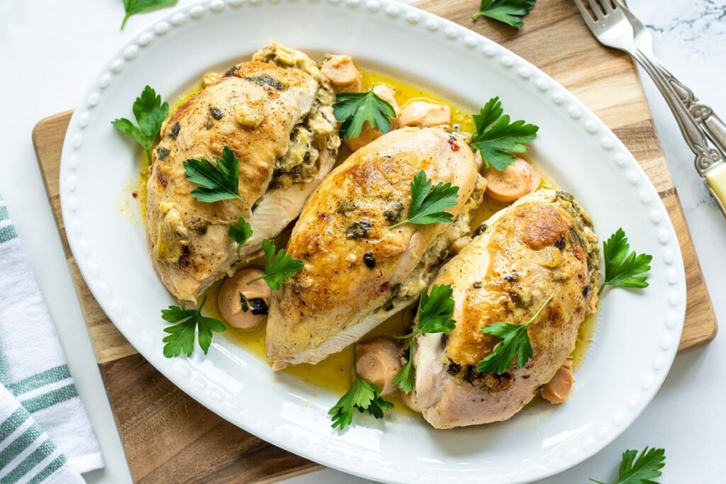 Stuffed Chicken Breast with Zucchini & Goat Cheese – Fancy but Easy Weeknight Dinner 🍗🌿