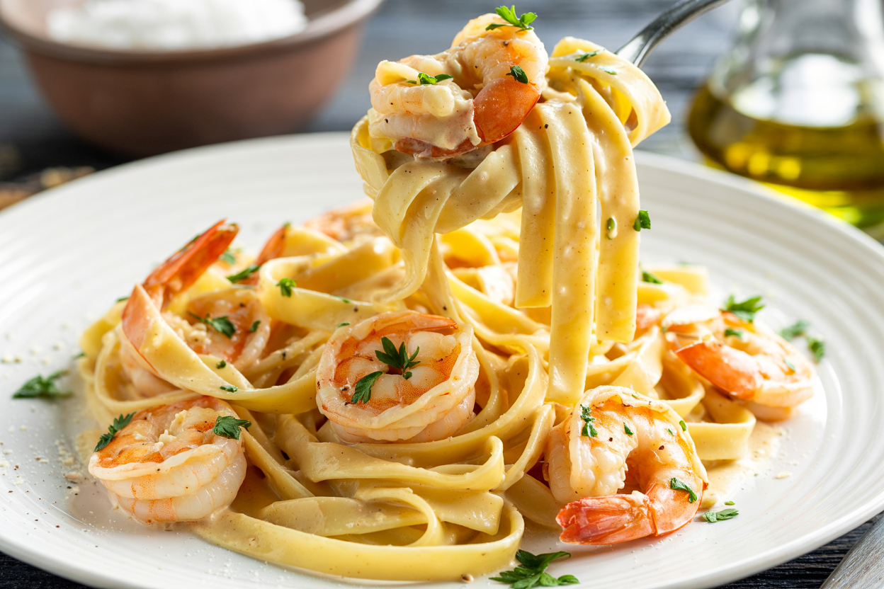 Creamy Shrimp Scampi Alfredo – The Ultimate Weeknight Comfort Dinner