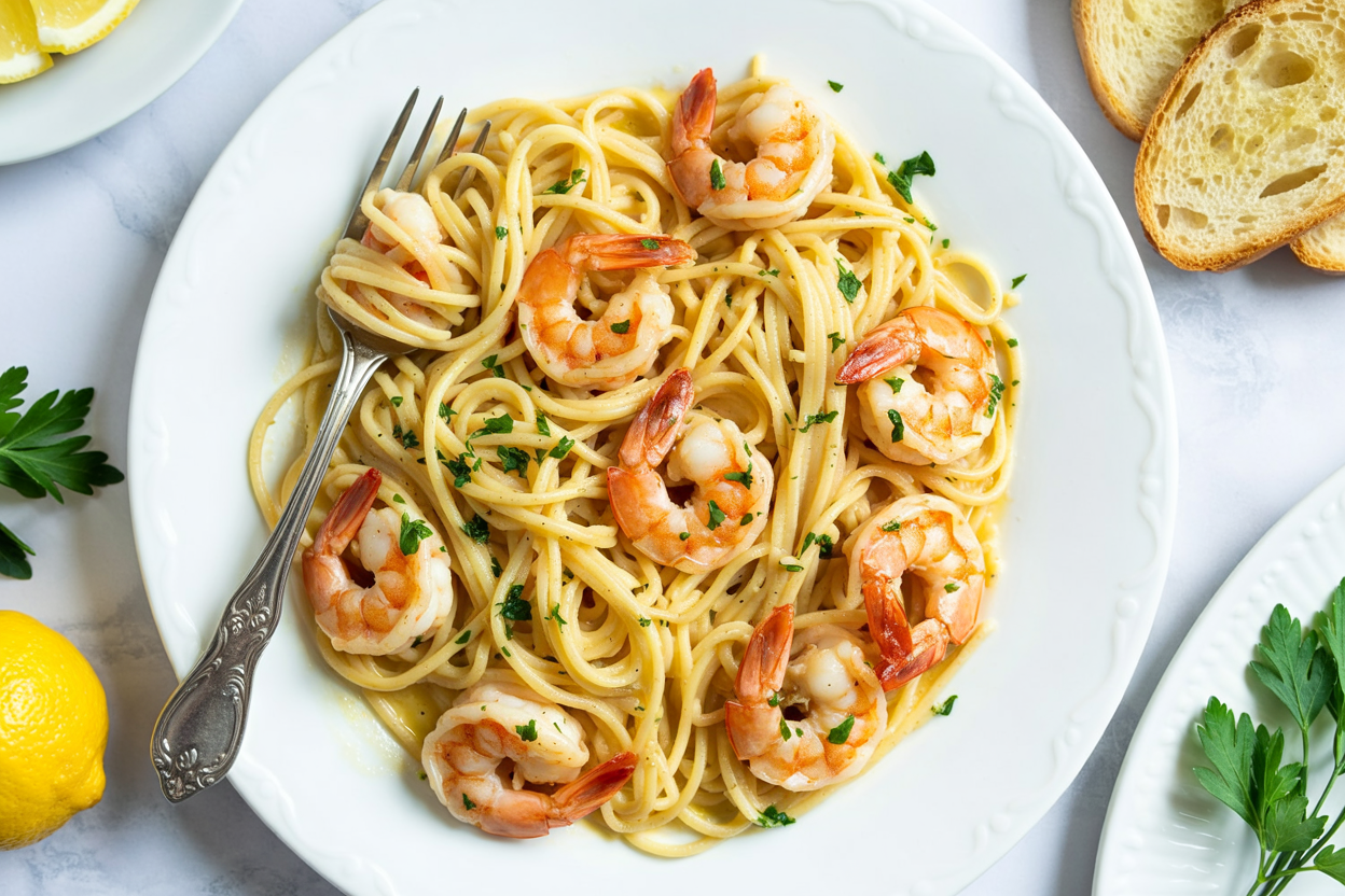 Easy Garlic Butter Shrimp Scampi – Ready in 15 Minutes!