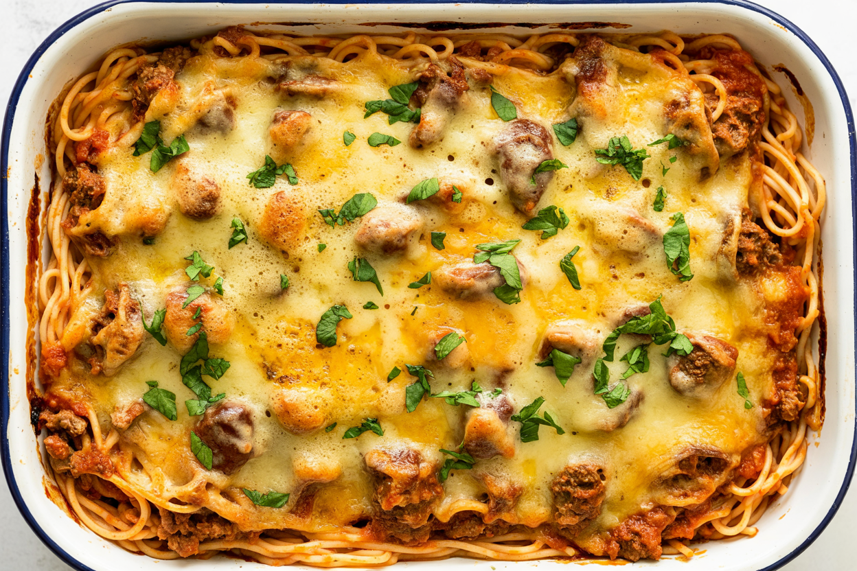 Beef Spaghetti Casserole Recipe: A Cozy, Cheesy Dinner Delight