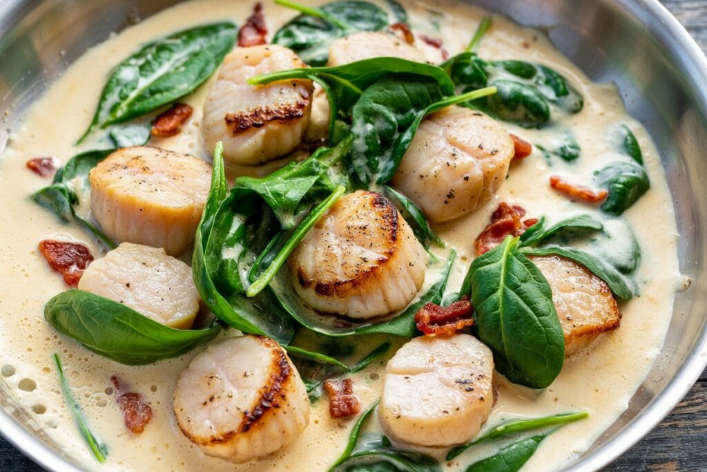 Delicious Scallops in Cream Sauce - A Perfect Seafood Delight