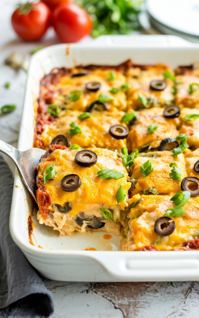 Chicken Enchilada Casserole – A Flavorful and Easy Recipe
