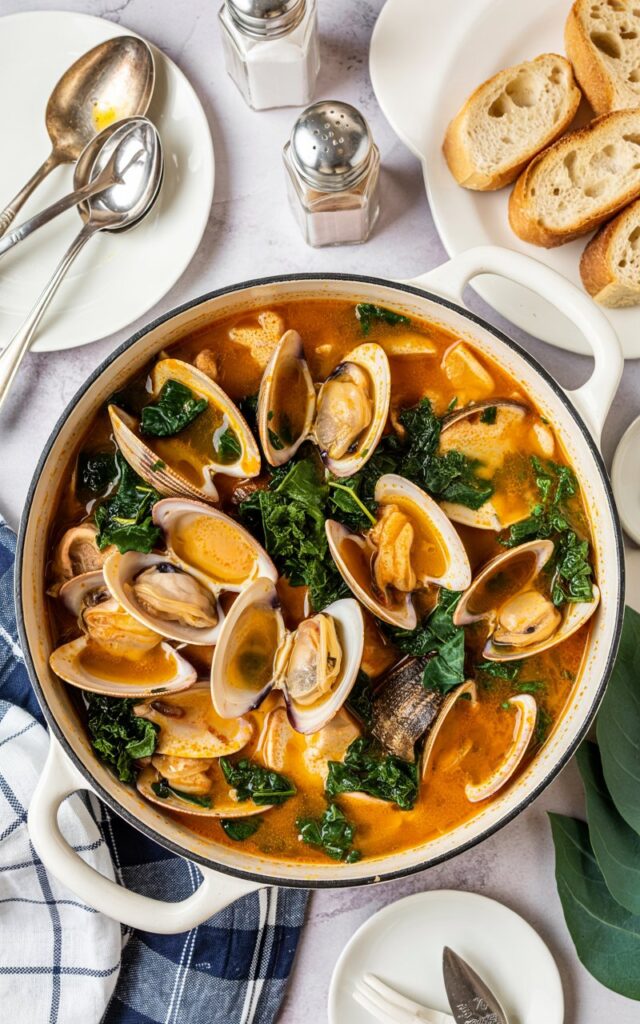 Portuguese-Style Pork Stew with Clams and Mussels: A Hearty Coastal Favorite