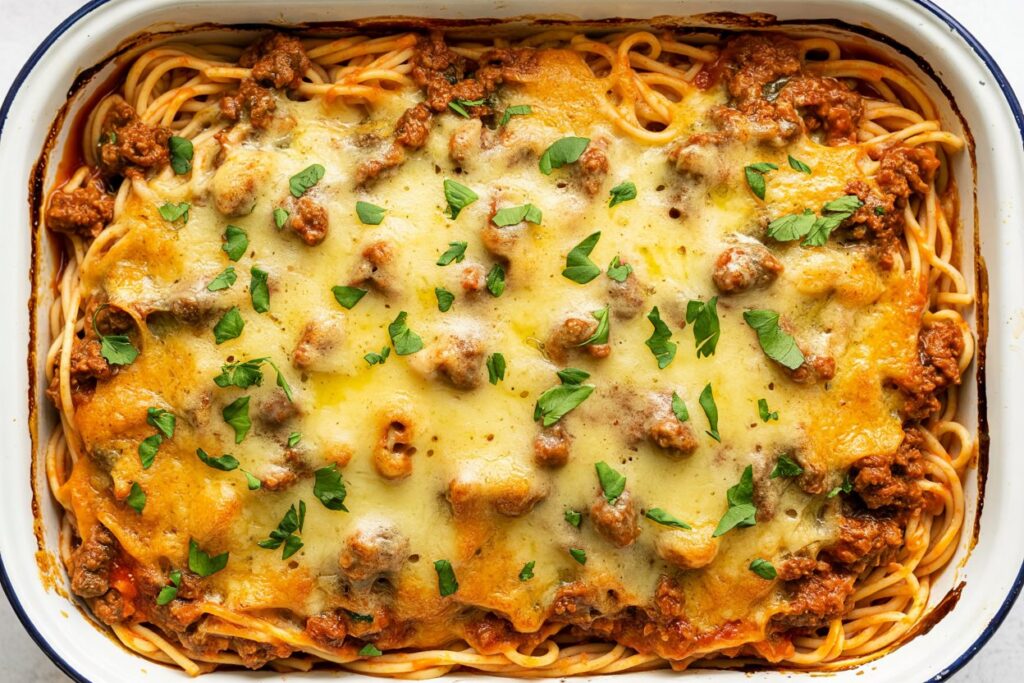 Beef Spaghetti Casserole Recipe: A Cozy, Cheesy Dinner Delight