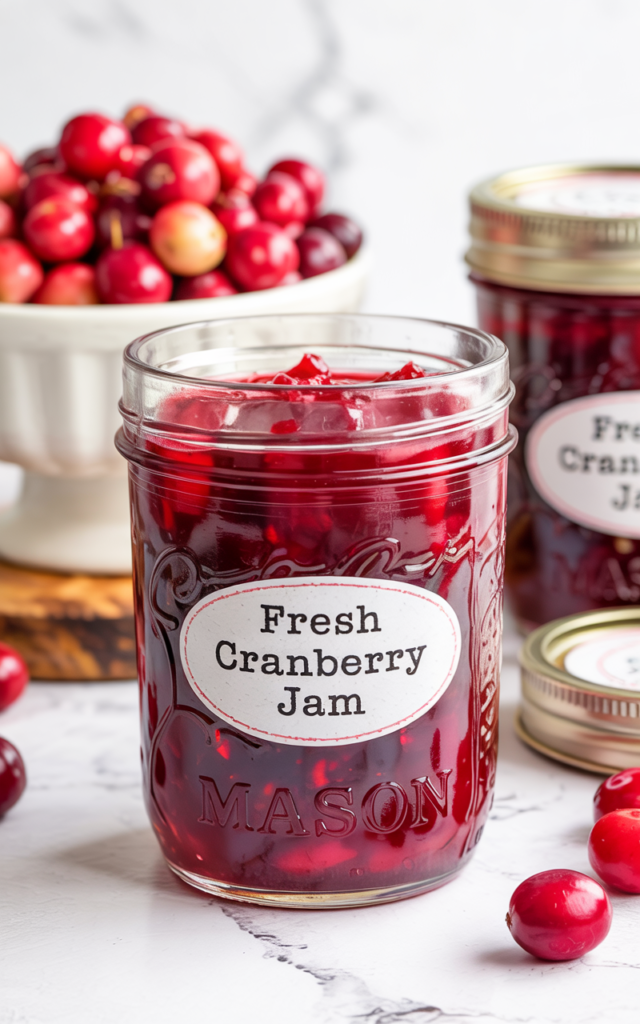 Homemade Fresh Cranberry Jam – Sweet, Tart & So Easy to Make