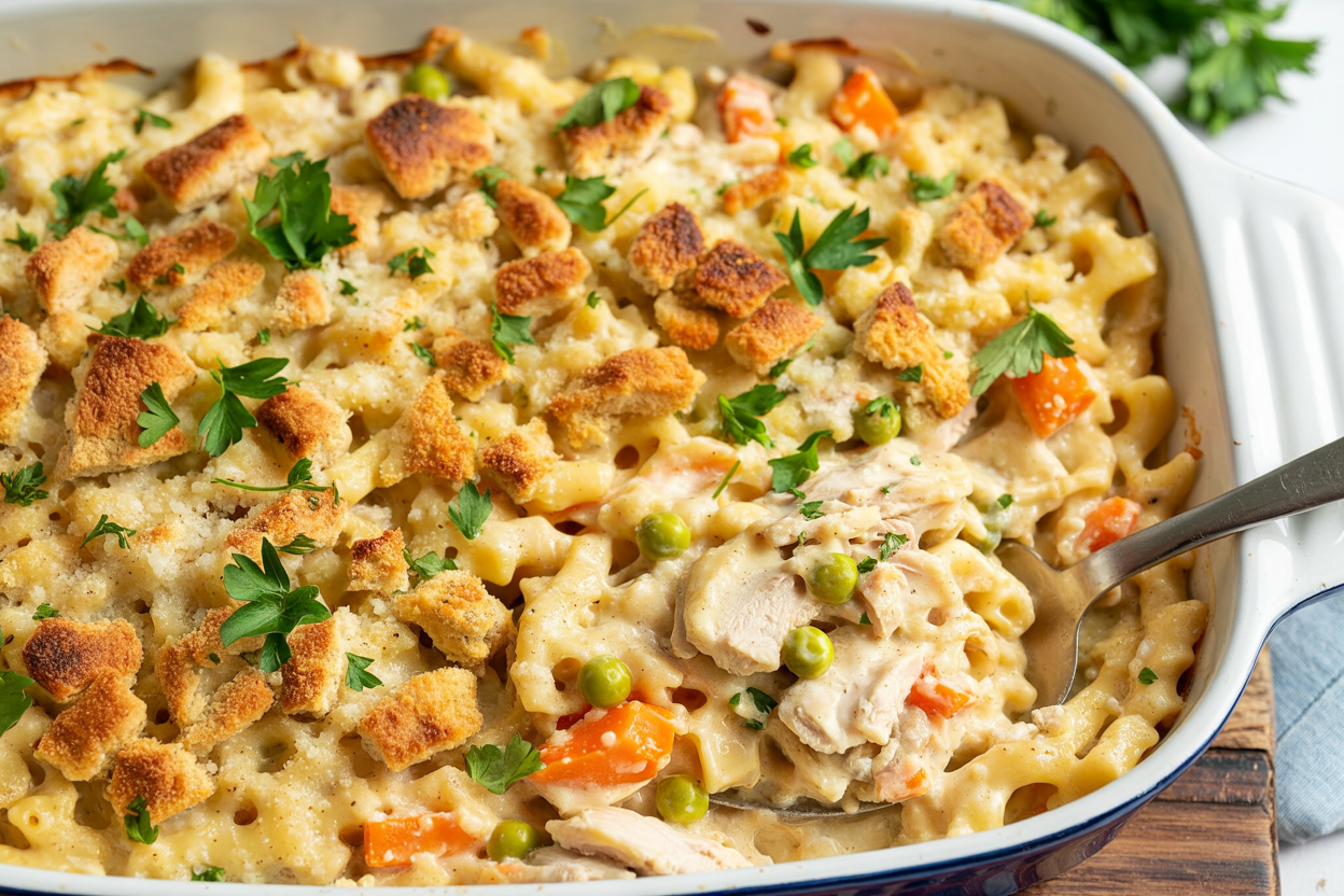 Creamy Chicken and Rice Casserole – Classic Comfort Food the Whole Family Loves