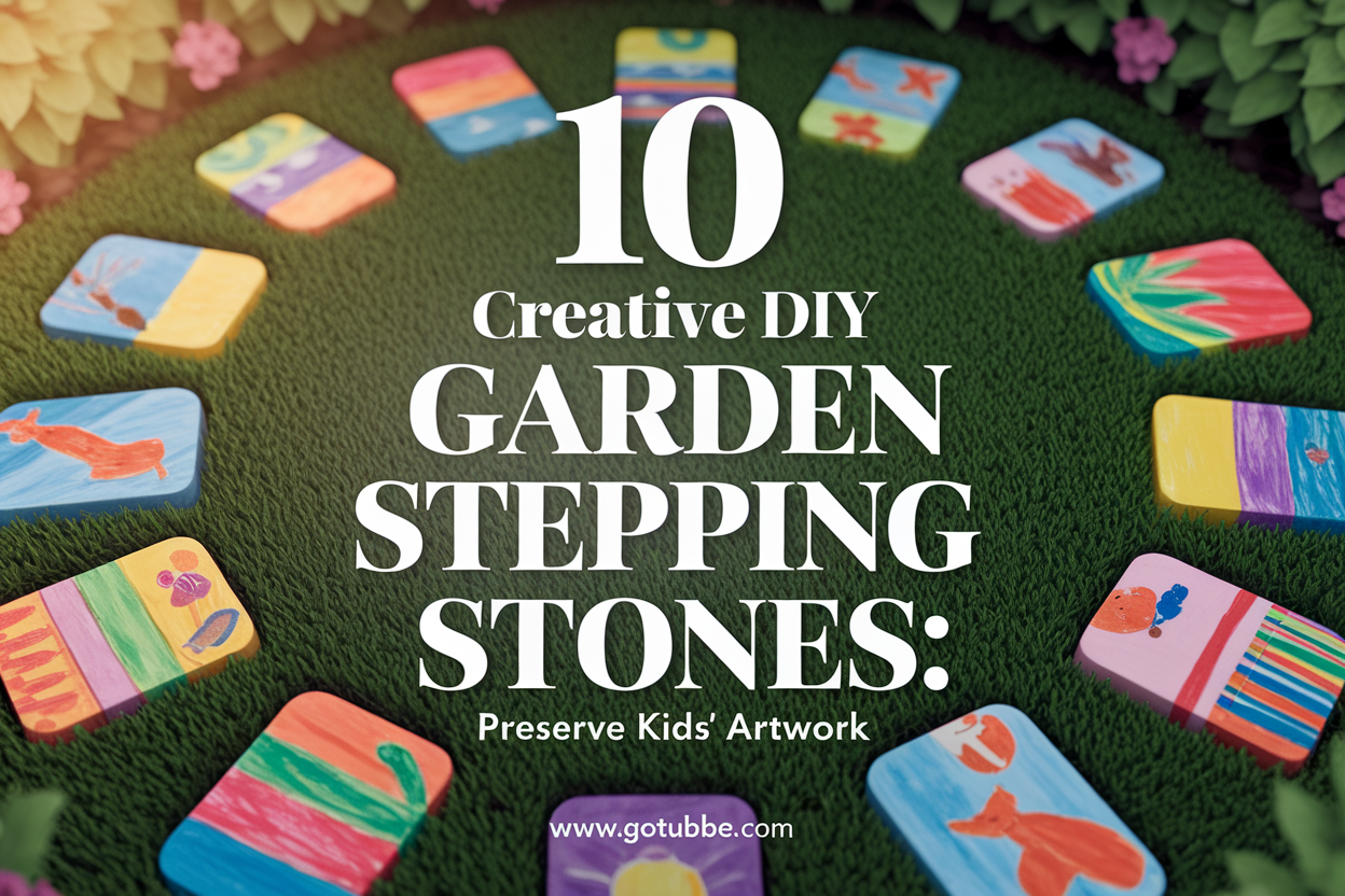 10 Creative DIY Garden Stepping Stones: Preserve Kids’ Artwork