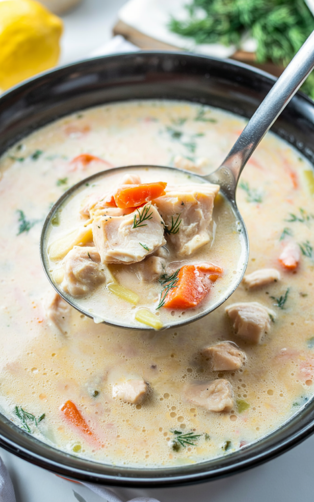 Cozy Greek Orzo and Chicken Soup (Avgolemono Style) – A Citrusy Comfort Classic