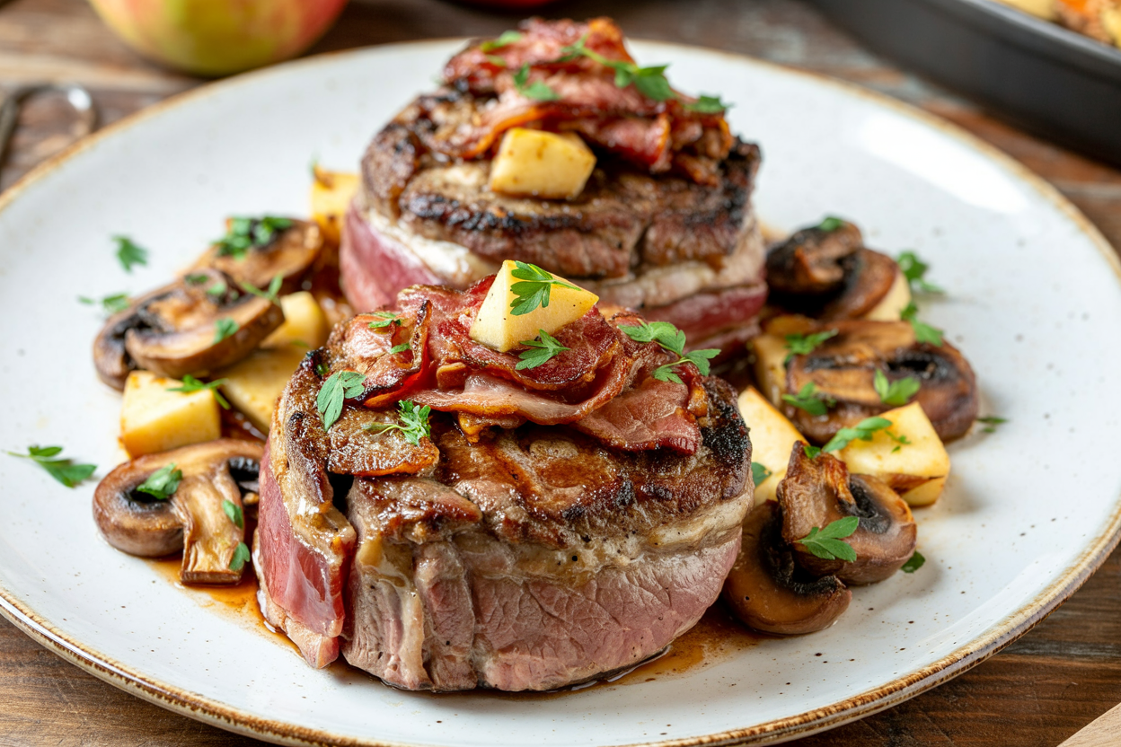🔥 Filet Mignon Elegante – A Show-Stopping Steakhouse Dinner You Can Make at Home