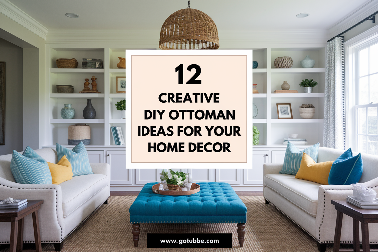 12 Creative DIY Ottoman Ideas for Your Home Decor