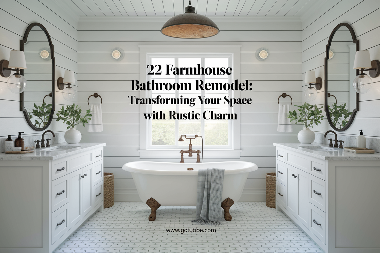 22 Farmhouse Bathroom Remodel: Transforming Your Space with Rustic Charm