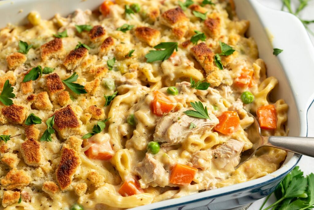 Creamy Chicken and Rice Casserole – Classic Comfort Food the Whole Family Loves
