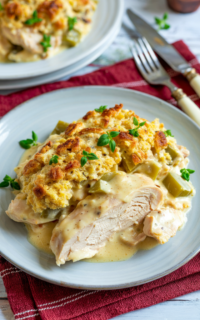 Swiss Chicken Casserole – A Comforting Slow Cooker Recipe
